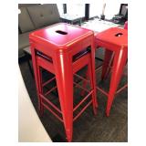 4 pack, Red Barstools - 30â Height