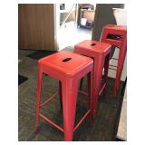 4 pack, Red Barstools - 30â Height