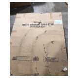 Blue Wave Wedding Cake Above Ground Pool Step w/ Liner Pad - White