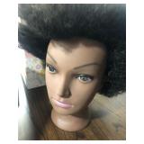 Kalyx Mannequin Head African American with 100% Human Hair Cosmetology Afro Hair Manikin Head for Pr