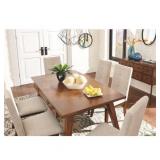 Signature Design By Ashley - Centiar Rectangular Dining Room Table - Casual Style - Two-tone Brown