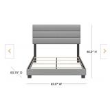 Boyd Sleep Accent Padded Platform Bed, Full Size