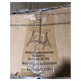 Mainstays Forest Hills 3 Person Steel Porch Swing - Blue/Black