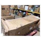 Mainstays Forest Hills 3 Person Steel Porch Swing - Blue/Black