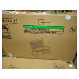 Mainstays Outdoor 2-Person Double Rocking Chair, White