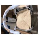 Poly and Bark Weave Black Chairs, 2 Pack