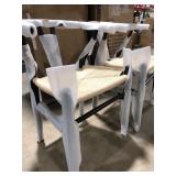 Poly and Bark Weave Black Chairs, 2 Pack