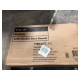 Vibrant Life Double-Door Folding Dog Crate with Divider, 22"