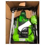 Greenworks 16-Inch 40V Cordless Lawn Mower, 4.0 AH Battery Included 25322