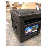 Suncast Smart Trak Wicker Garden Hose Reel Guide and Hideaway, Java Brown