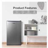 Galanz 3.3 cu ft Single Door Mini Fridge in Stainless Steel