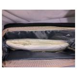 Xinsilu Diaper Bag Backpack with Changing Table-Travel Backpack, Storage Diaper Bag with Sturdy Folding Crib, Baby Cradle Backpack, Built-in USB Port, Color (Black Grey)