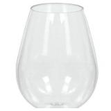 Amscan Mini Stemless Wine Glasses, 10 Count (Pack of 1), Clear