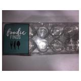 Amscan Mini Stemless Wine Glasses, 10 Count (Pack of 1), Clear