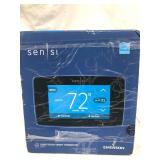 Emerson - Sensi Smart Programmable Touch-Screen Wi-Fi Thermostat - Black