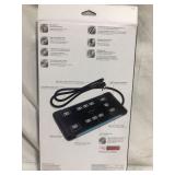 GE UltraPro 10-Outlet 2-USB Power Strip Surge Protector, 4ft. Cord, 34462