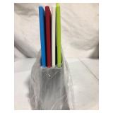Carmella Bubble Index Color-Coded Cutting Boards Set with Holder for Kitchen Plastic Dishwasher Safe