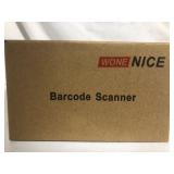 WoneNice Barcode Scanner Wireless 2-in-1 (2.4Ghz Wireless+USB 2.0 Wired) Handheld Bar Code Scanner Reader with USB Receiver for Store, Supermarket, Warehouse