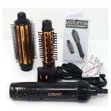 Conair Hot Air Curling Combo, 1.5 Inch (Black and Gold)