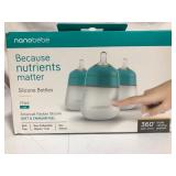 Nanobebe Flexy Silicone Bottles, 3 Pack, Teal, 9oz