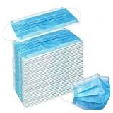 Wecolor 50 PCS Disposable 3-Ply Safety Face Mask for Personal Health