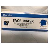 Wecolor 50 PCS Disposable 3-Ply Safety Face Mask for Personal Health