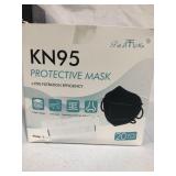 KN95 Face Masks for Protection Black,Filter Efficiencyâ¥95%,Included on FDA EUA List, 5 Layers Cup Dust Mask, Breathable Protection Masks Against PM2.5 (20PCS)