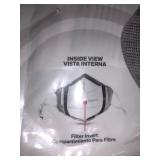 Honeywell Safety Light Gray Dual Layer Face Cover with 8 Replaceable Inserts, Size Youth/Adult Extra Small (RWS-50115)