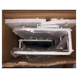 QEEIG Grey Bathroom Shelf Floating Shelves for Wall Mounted Shelfs with Towel Bar Over Toilet Kitchen Shelving Hanging Shelve Set of 2 Modern Grid, White