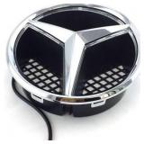 Asizen Car Front Grille Star Emblem LED Logo Works with Mercedes Benz 2006-2013 Illuminated LED Badge Light White