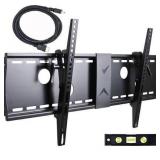VideoSecu Mounts Tilt TV Wall Mount Bracket for Most 23"- 85" LCD LED Plasma TV with VESA 75X75 100x100 400x400 684x400 700x400mm, with Magnetic Stud Finder and HDMI Cable MF609B BXM