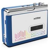 MYPIN Bluetooth Cassette Player with Headphone, Tape Player Bluetooth Output to Headphone/Speaker,Walkman Portable Cassette Tape Player 2 AA Battery or USB Power Supply, 3.5mm Headphone Jack