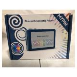 MYPIN Bluetooth Cassette Player with Headphone, Tape Player Bluetooth Output to Headphone/Speaker,Walkman Portable Cassette Tape Player 2 AA Battery or USB Power Supply, 3.5mm Headphone Jack