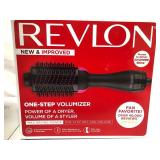 Revlon One-Step Hair Dryer and Volumizer Hot Air Brush, Black Blow Dryer