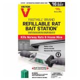 Victor Fast-Kill Brand Refillable Rat Bait Station â 8 Baits