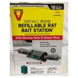 Victor Fast-Kill Brand Refillable Rat Bait Station â 8 Baits