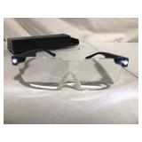 OuShiun Magnifying Glasses with Light Blue Light Blocking Rechargeable Magnifier Eyeglasses Use for Close Work