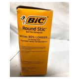 BIC Round Stic Medium Ballpoint Pen, Back Ink (Pack of 60)