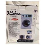 Infunbebe Kids Toy Play Kitchen Super Chef My First Washing Machine With Light & Sounds