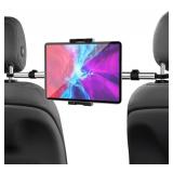 Woleyi Car Headrest Tablet Mount, woleyi Between BackSeat Tablet Holder, Rear Seat Tablet Stand Cradle for Kids Compatible iPad Pro Air Mini, iPhone, Galaxy Tabs, Switch, More 4-12.9" Cell Phones and 