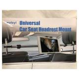 Woleyi Car Headrest Tablet Mount, woleyi Between BackSeat Tablet Holder, Rear Seat Tablet Stand Cradle for Kids Compatible iPad Pro Air Mini, iPhone, Galaxy Tabs, Switch, More 4-12.9" Cell Phones and 