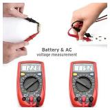 Etekcity Digital Multimeter, Amp Volt Ohm Voltage Tester Meter with Diode