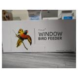 Window Bird Feeders with Sliding Feed Tray for Outside, Never Falling Off, Large Outside Bird Feeder for Wild Birds, Hanging Birdhouse Kit, Drain Holes, Super Strong Hooks