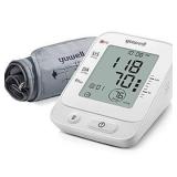 Yuwell Blood Pressure Monitor, Extra Large Upper Arm Cuff, Digital BP Machine for Home Use & Pulse Rate Monitoring Meter, Automatic, Large Display, Voice Broadcasting with Power Adapter and Batteries