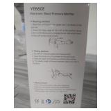 Yuwell Blood Pressure Monitor, Extra Large Upper Arm Cuff, Digital BP Machine for Home Use & Pulse Rate Monitoring Meter, Automatic, Large Display, Voice Broadcasting with Power Adapter and Batteries