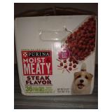 Purina Moist & Meaty Wet Dog Food, Steak Flavor, 36 ct. Pouch