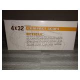 CVLIFE 4x32 Tactical Rifle Scope Red & Green &Blue Illuminated Reticle Scope with Fiber Optic Sight