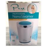 NanoSteamer PRO Professional 4-in-1 Nano Ionic Facial Steamer for Spas - 30 Min Steam Time - Humidifier - Unclogs Pores - Blackheads - Spa Quality - 5 Piece Stainless Steel Skin Kit Included
