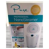 NanoSteamer PRO Professional 4-in-1 Nano Ionic Facial Steamer for Spas - 30 Min Steam Time - Humidifier - Unclogs Pores - Blackheads - Spa Quality - 5 Piece Stainless Steel Skin Kit Included