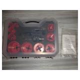 Bi-Metal Hole Saw Kit, SUNGATOR 18-Piece General Purpose 3/4" to 2-1/2" Set with Case. Durable High Speed Steel (HSS). Fast Cut Clean, Smooth and Precise Holes Through Metal, Wood, Plastic, Drywall.